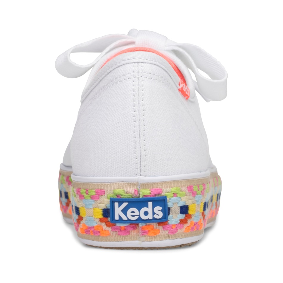 Keds Mujer Triple Kick Verano Foxing Blanco