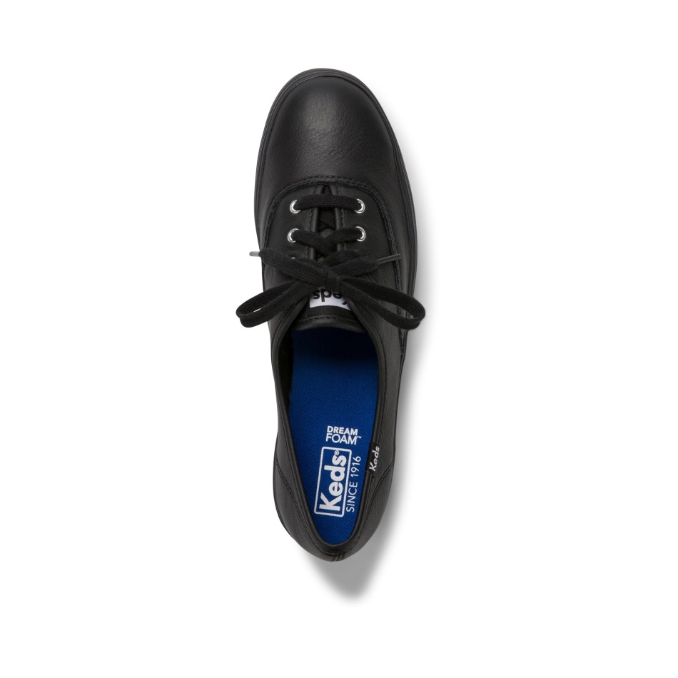 Keds Mujer Cuero Triple Negro
