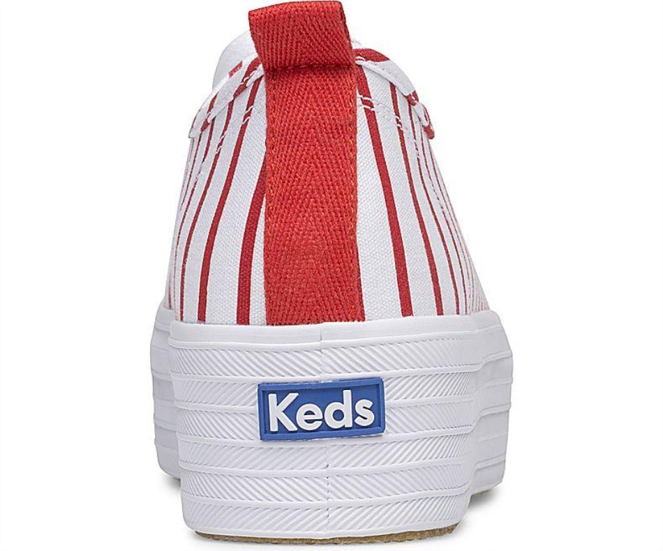 Keds Mujer Triple Up Breton Stripes White-Navy