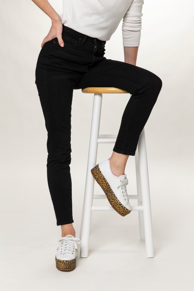 Keds Mujer Triple Up Cuero Foxing Blanco