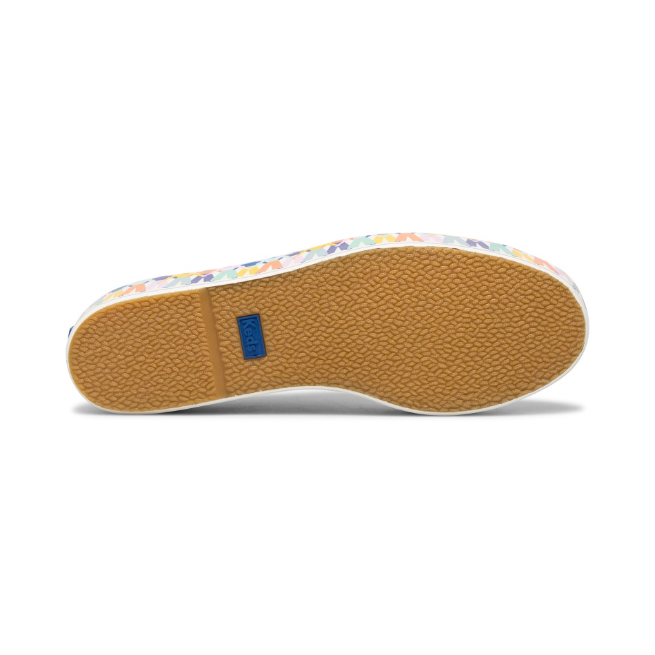 Keds Mujer Triple Up Leather Rainbow People De Elizabeth Olwen Blanco Multi