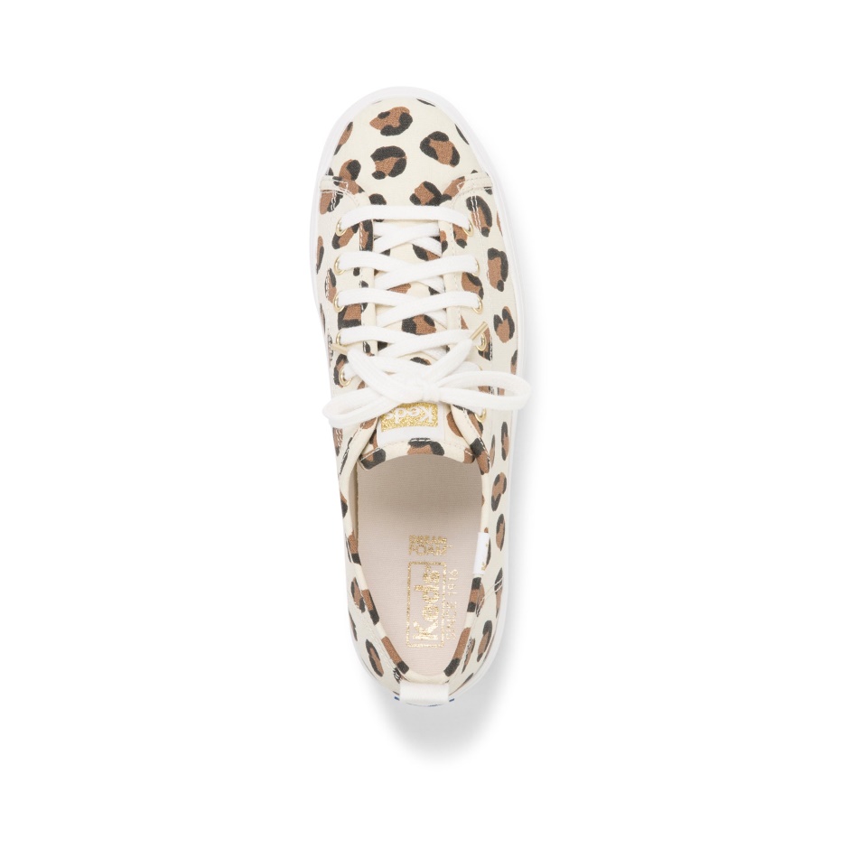 Keds Triple Up Leopard Cream Para Mujer
