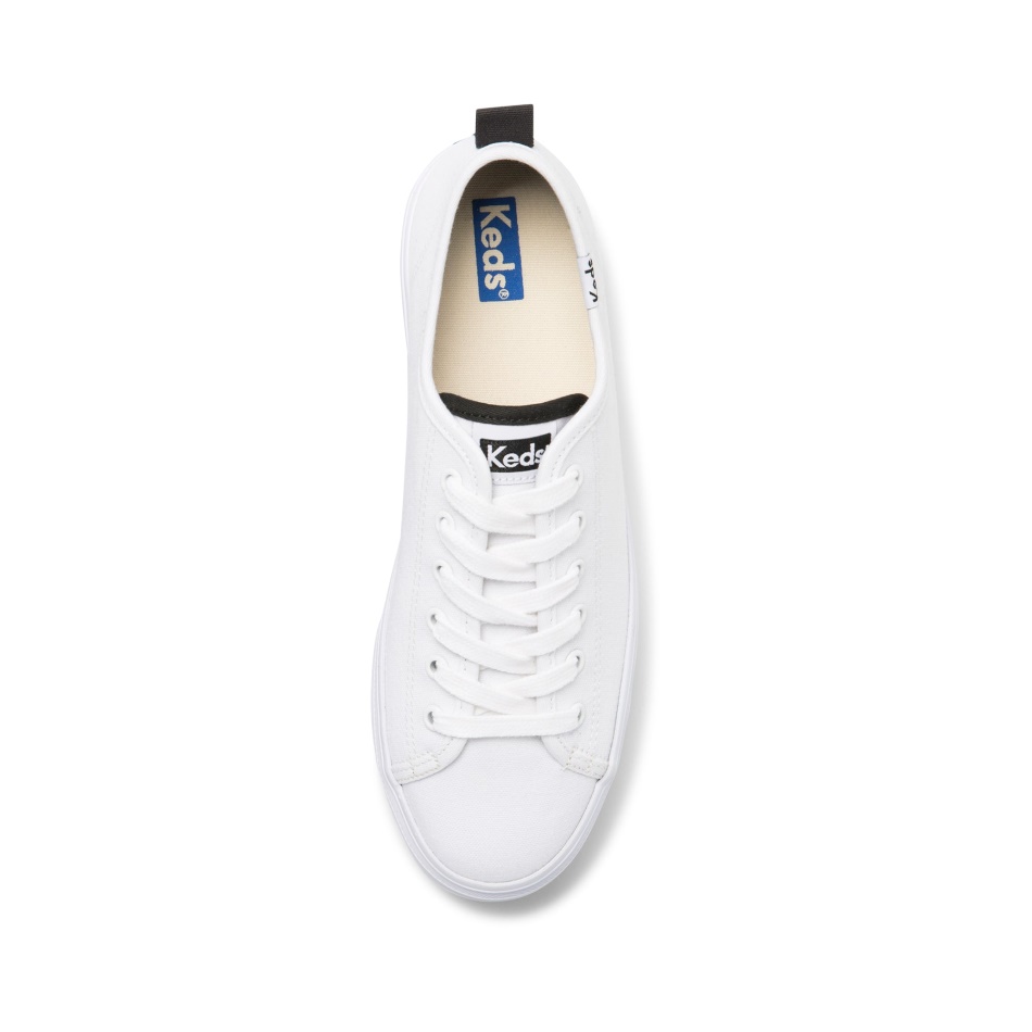 Keds Mujer Triple Up Organic Core Canvas Blanco