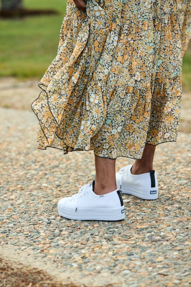 Keds Mujer Triple Up Organic Core Canvas Blanco